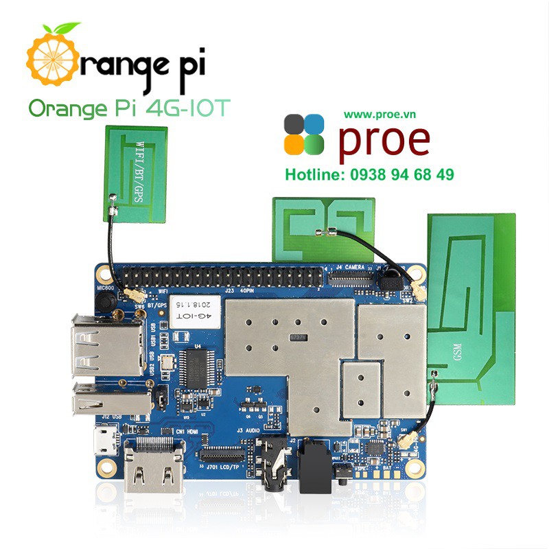 Máy tính nhúng Orange Pi 4G-IOT