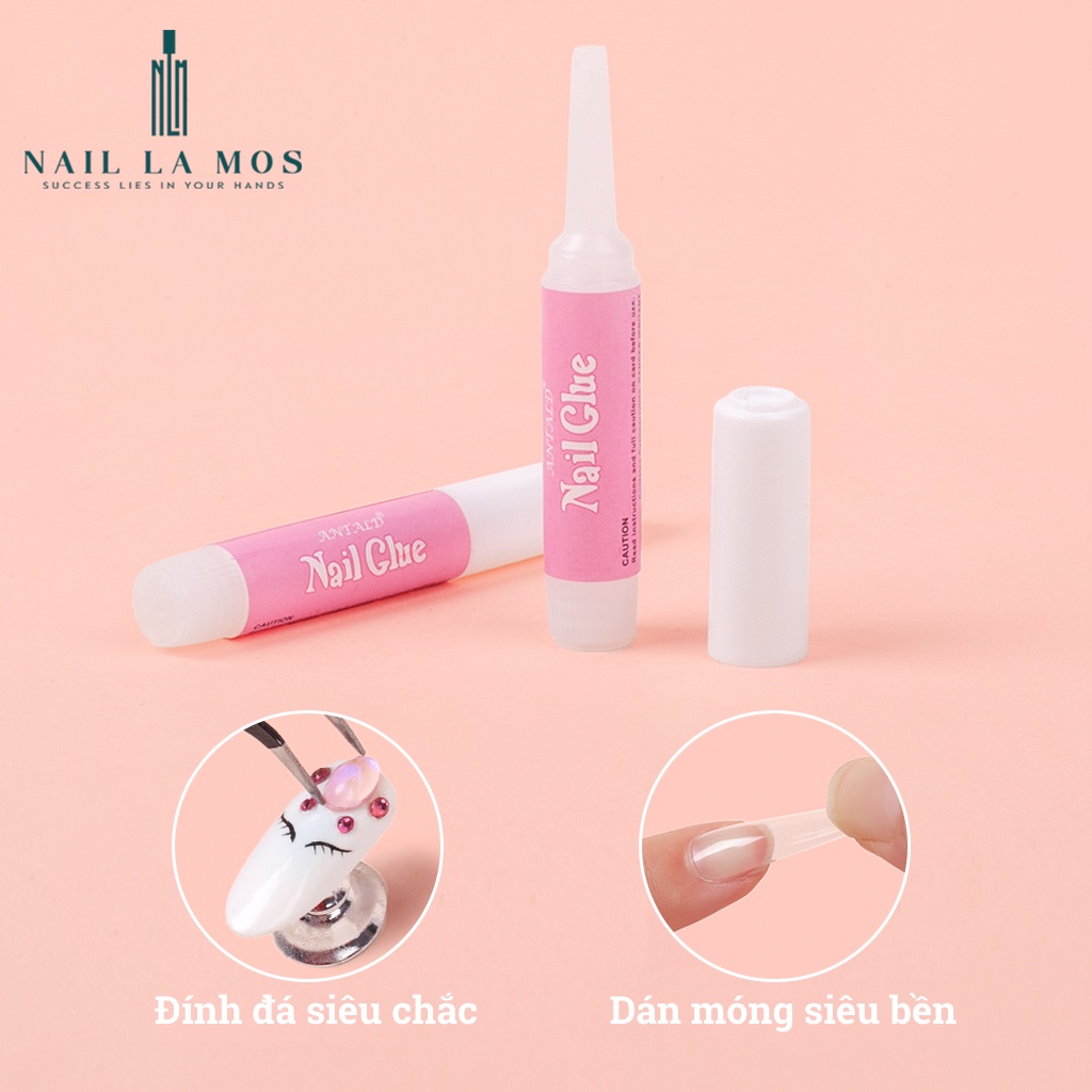 Set 10 tuýp keo dán móng giả Nail Glue chính hãng (loại tuýp nhỏ 2g tiện lợi)