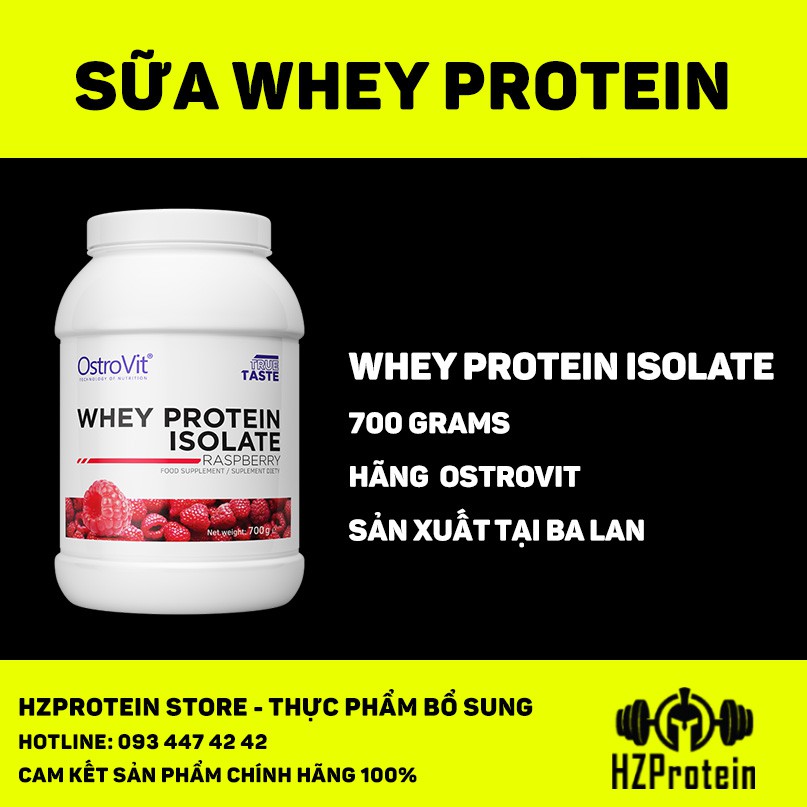 OSTROVIT WHEY PROTEIN ISOLATE - THỰC PHẨM BỔ SUNG PHÁT TRIỂN CƠ BẮP (700  GRAM) | Shopee Việt Nam