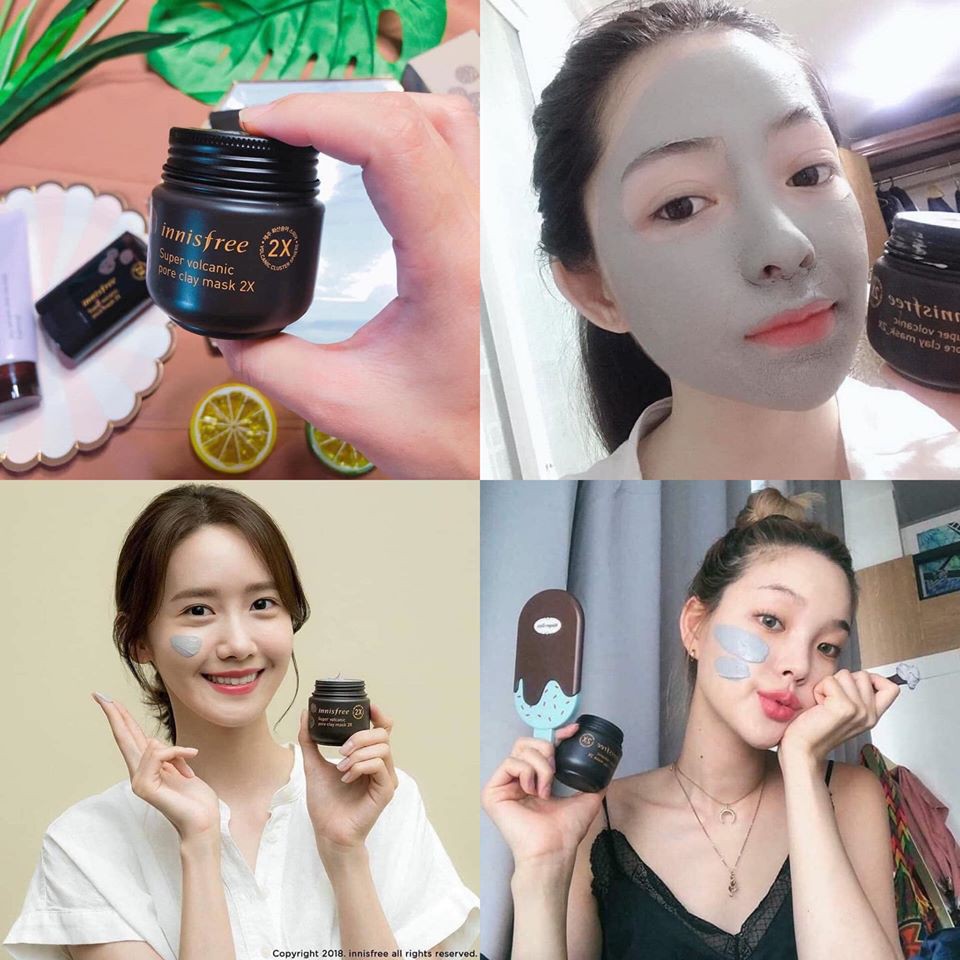 Mặt Nạ Đất Sét INNISFREE Super Volcanic Pore Clay Mask 2X