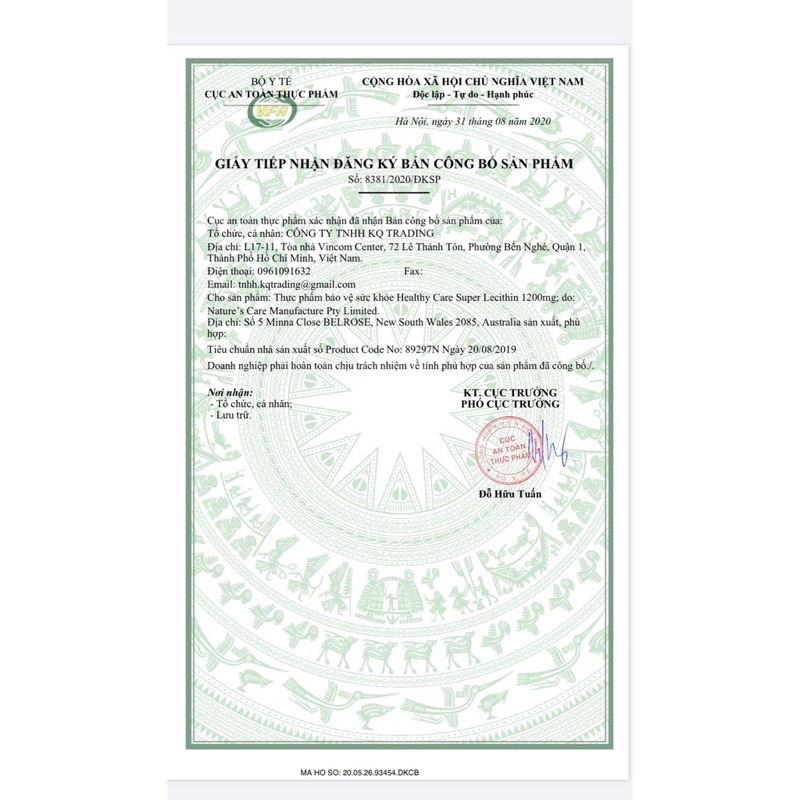 Mầm đậu nành Healthy Care Super Lecithin 1200mg, Úc tăng cường sinh lý, ngăn lão hóa cho phụ nữ >30