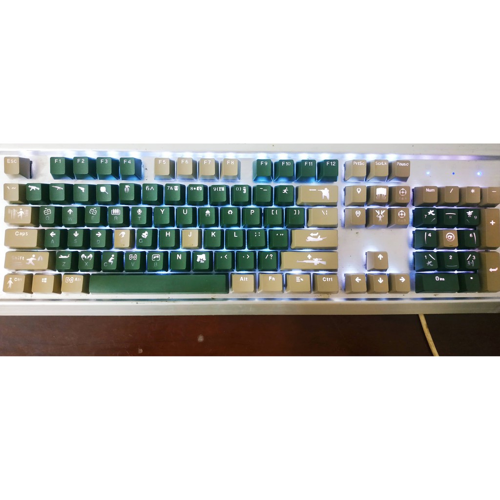 [Free ship] Keycap 110 nút phím cơ các màu ABS double shot xuyên led các màu | WebRaoVat - webraovat.net.vn