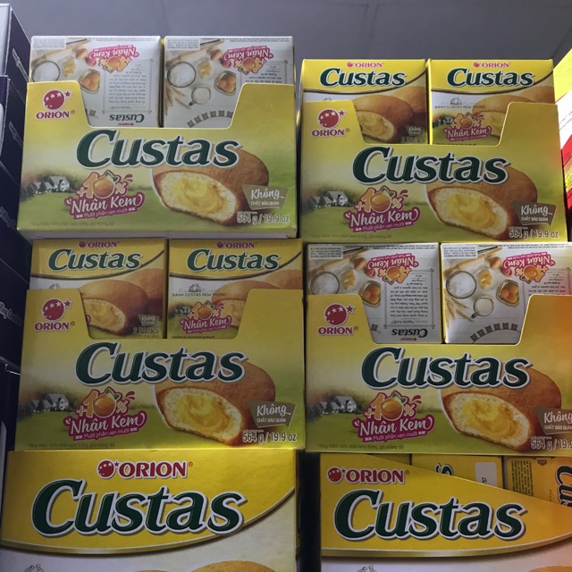 Hộp bánh lễ trứng Custas