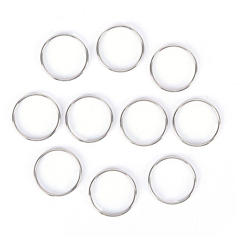 Set 10 Vòng Thép Niken Gắn Chìa Khóa Tiện Dụng