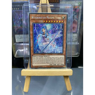 [ Dưa Hấu Yugioh ] Lá bài thẻ bài Witchcrafter Madame Verre - Secret Rare - Tặng bọc bài nhựa bảo quản