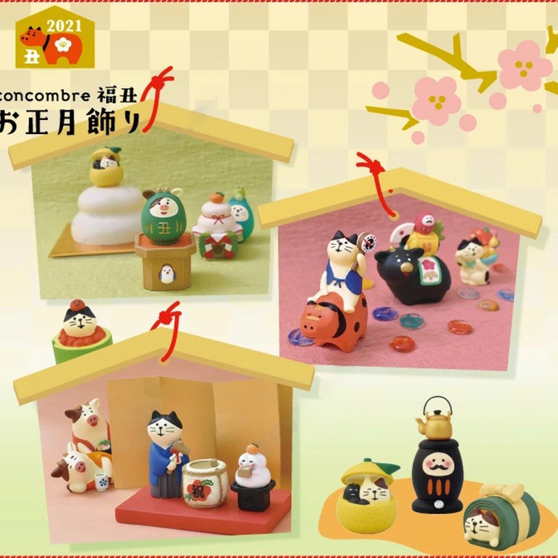 Trang Trí✿Cửa Hàng Phong Cách Nhật Bản D20-06❤Mô Hình Chú Mèo May Mắn Mini Phong Cách Nhật Bản Trang Trí Tiểu Cảnh