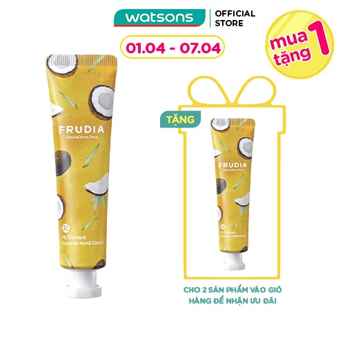 Kem Dưỡng Tay Frudia My Orchard Coconut Hand Cream Chiết Xuất Dừa 30g