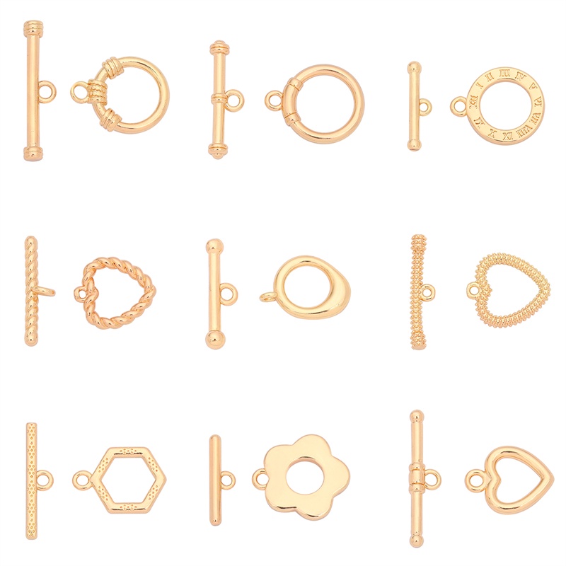 Mặt dây chuyền BEADIA bằng đồng mạ vàng 18k 0T dùng làm trang sức DIY tiện lợi tùy chọn kiểu dáng