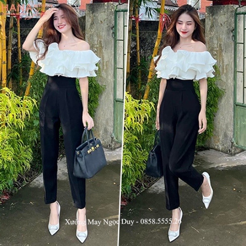 Quần baggy công sở cạp  V- Quần tây nữ chất đẹp cạp cao  Liền đủ màu chất mát, dày dặn đứng form-mã 106