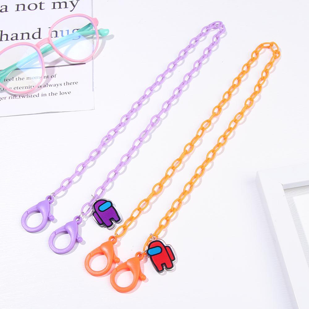 Dây Đeo Mặt Acrylic Chống Thất Lạc Hình Sói Hoạt Hình Đáng Yêu