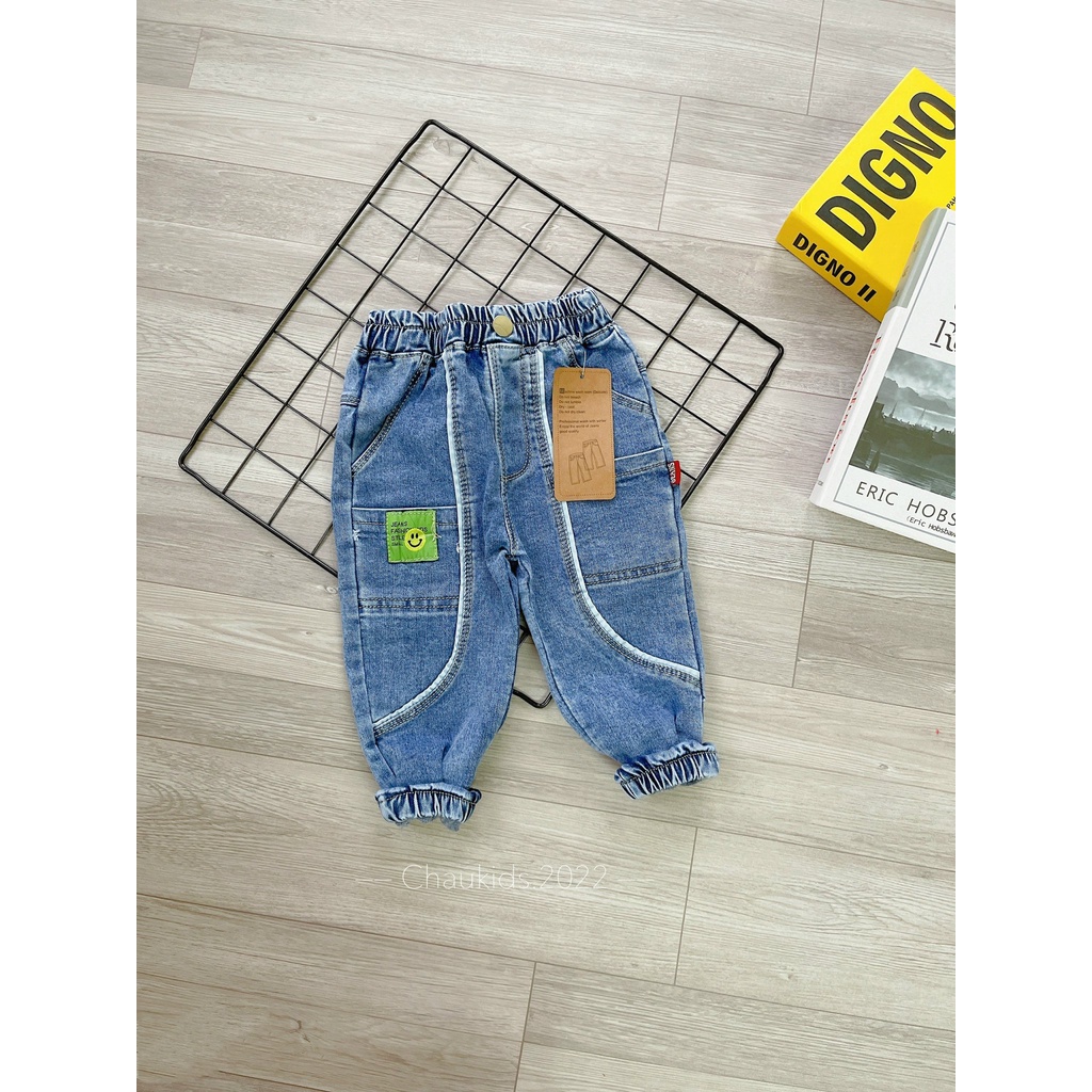 Quần dài Jean chất mềm đính cúc kiểu dáng cực đẹp cho bé trai bé gái Namkidshop (V562)