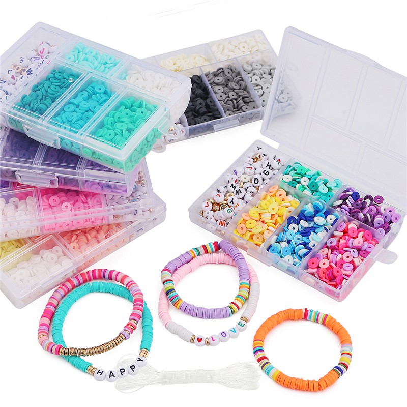 Set hạt sứ Beadia mềm mại 6mm có hộp đựng