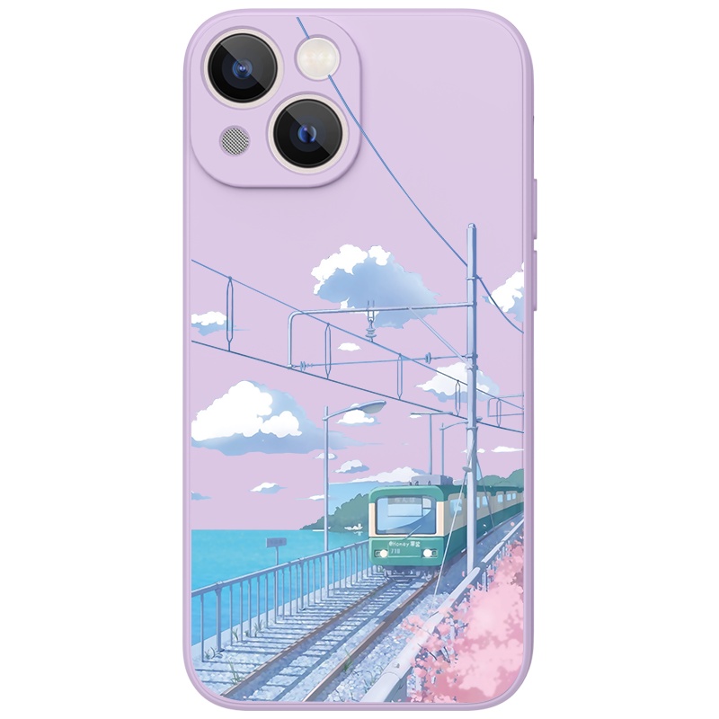 Ốp lưng JURSUE silicon mềm hình dễ thương đẹp cho iPhone 13 12 11 Pro Max SE 2020 X XR XS ip 8 7 6 6S Plus kute Y343