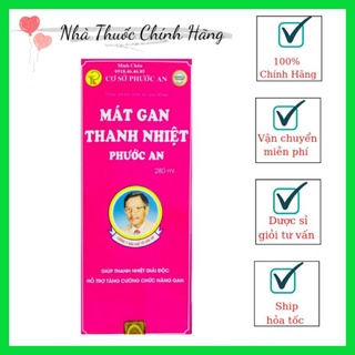 Mát gan thanh nhiệt phước An, mát gan giải độc💥Chai 280ml