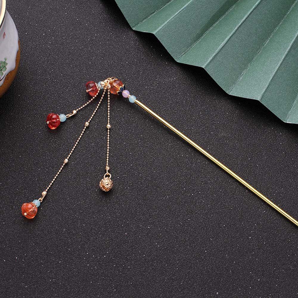 Trâm Cài Tóc Dáng Dài Đính Hạt Phối Tua Rua Phong Cách Retro Thanh Lịch Cho|Nĩa Ăn Uống Tiện Lợi Dễ Sử Dụng