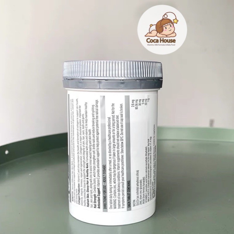 [100 viên] Viên uống bổ sung Collagen đẹp da, tóc, móng SWISSE HAIR SKIN NAILS ✅Hàng chính hãng, đủ bill✅ | BigBuy360 - bigbuy360.vn