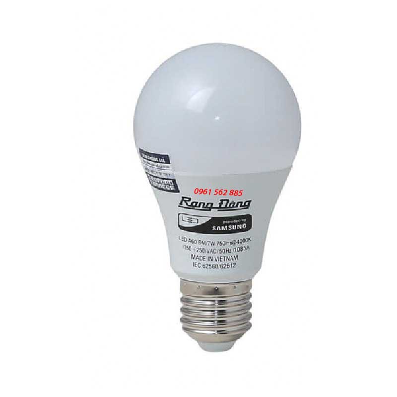 Bóng đèn Led nấm 7w rạng đông-Ánh sáng trắng_ chính hãng-Bảo hành 2 năm-