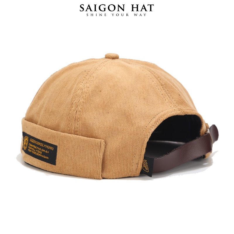 Mũ nón tròn miki hat nam nữ không vành nhung chuẩn form đẹp beanie thời trang thu đông kiểu SAIGON HAT