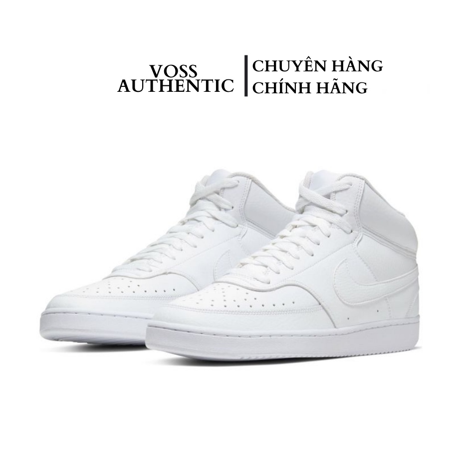 - Giày Nike Court Vision Mid White CD5466 100 - Hàng chính hãng - Voss Authentic