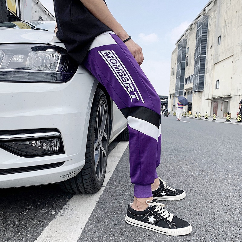 【COD】Trendy casual loose-leg track pants