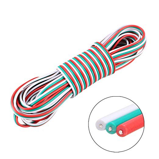 DÂY ĐIỆN 3 LÕI MẠ THIẾC 3PIN  CHỐNG OXY HÓA AWG22 AWG20 AWG18 DÙNG CHO LED FULL MÀU ARGB WS2812B WS2811 UCS1903 | BigBuy360 - bigbuy360.vn