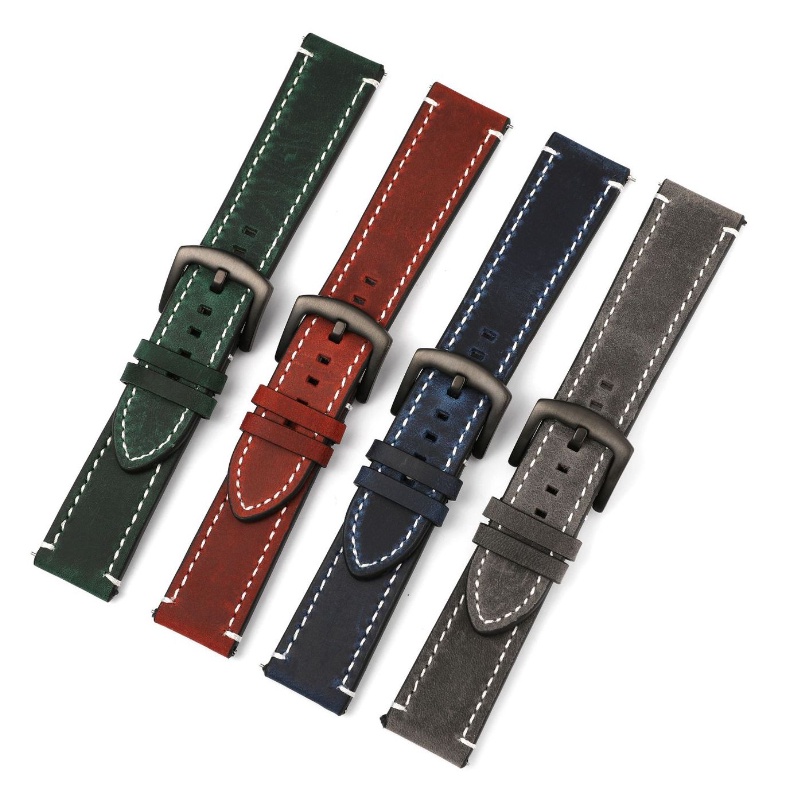 SEIKO Dây Da Đeo Đồng Hồ 18mm 19mm 20mm 21mm 22mm 24mm Cho Samsung Galaxy