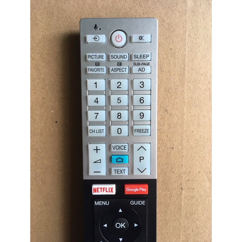 Điều khiển TIVI Toshiba giọng nói CT-8536 -TẶNG KÈM PIN -Remote  từ xa tivi Toshiba giọng nói mã CT 8536 chính hãng