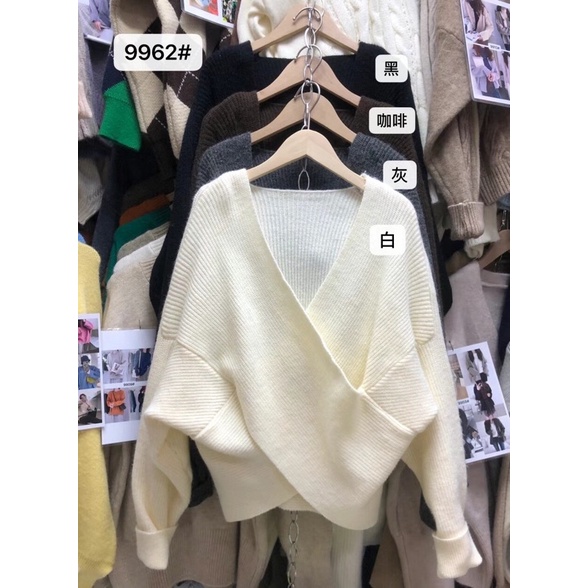 (Ảnh thật) Áo len dài tay vạt chéo Hàn Quốc loại 1 | BigBuy360 - bigbuy360.vn