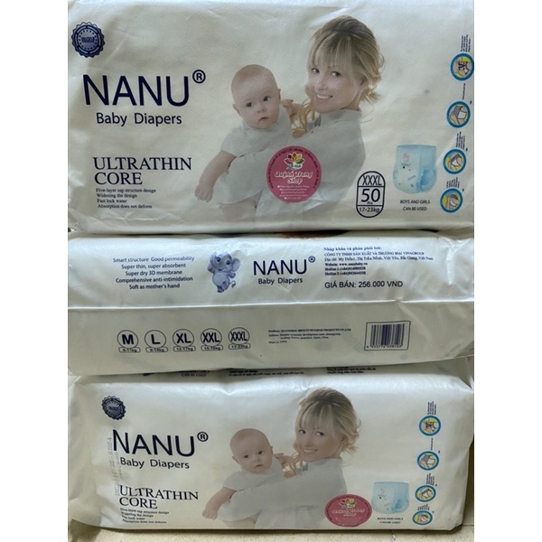 Tã Nanu baby Combo Tả quần nanu xuất Nhật 100M , 100L , 100XL, 100XXL , 100XXXL.
