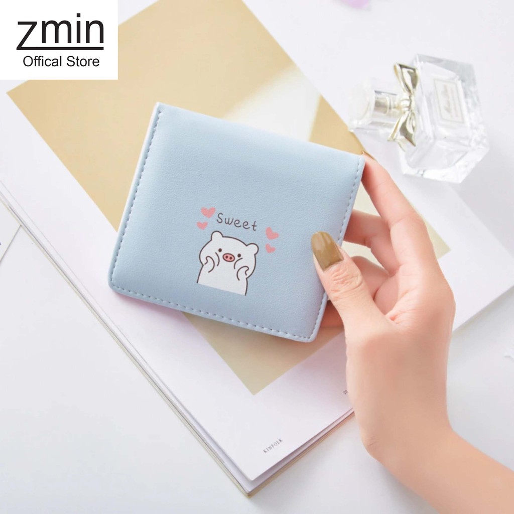 Ví nữ mini cầm tay Zmin, chất liệu cao cấp có thể bỏ túi - V005