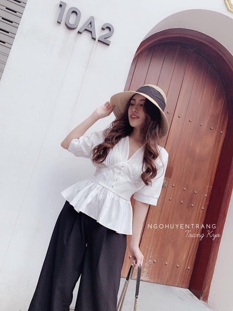 Set áo peplum và quần ống xuông( có video thật) | BigBuy360 - bigbuy360.vn