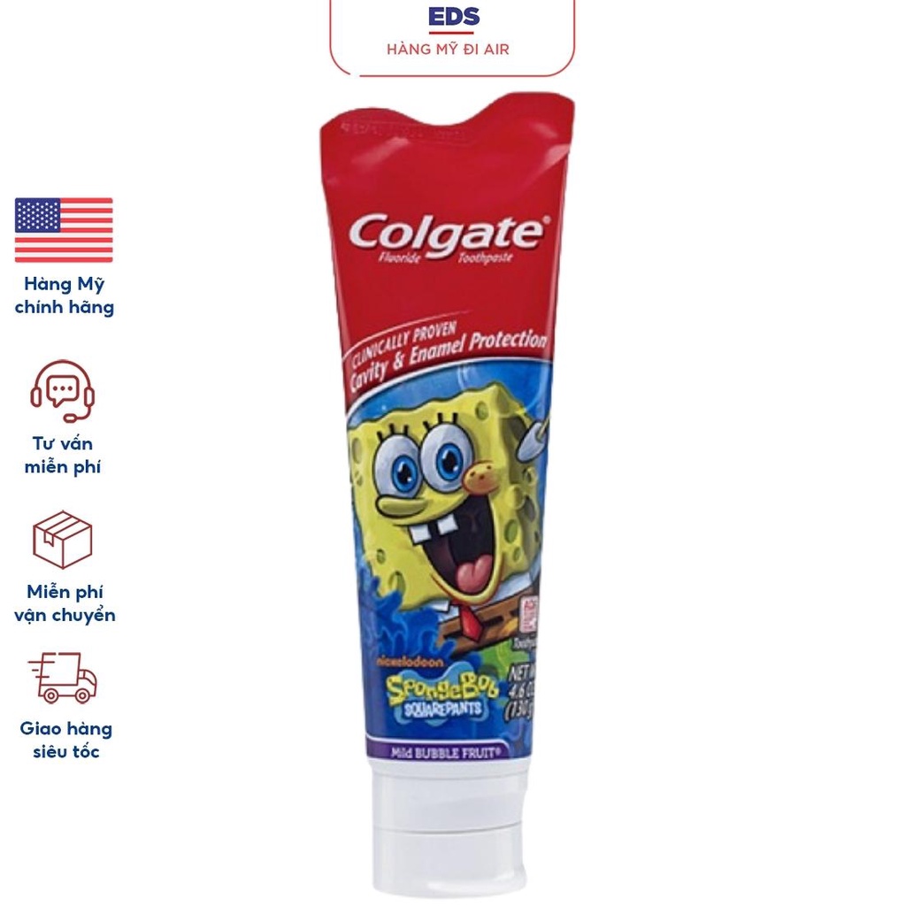 Kem đánh răng trẻ em Colgate Kids dành cho trẻ em từ 2 tuổi 130gr không gây hại cho sức khỏe - EDS Hàng Mỹ