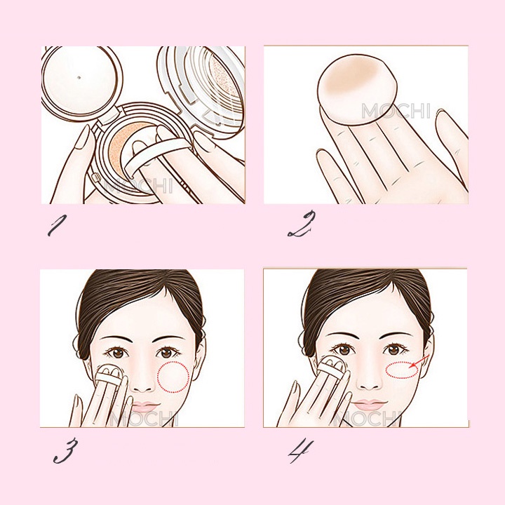 Phấn Nước BB Cushion Che Khuyết Điểm l Kiềm Dầu l Dưỡng Ẩm Lameila Trang Điểm Makeup Da Mặt MOCHI SHOP