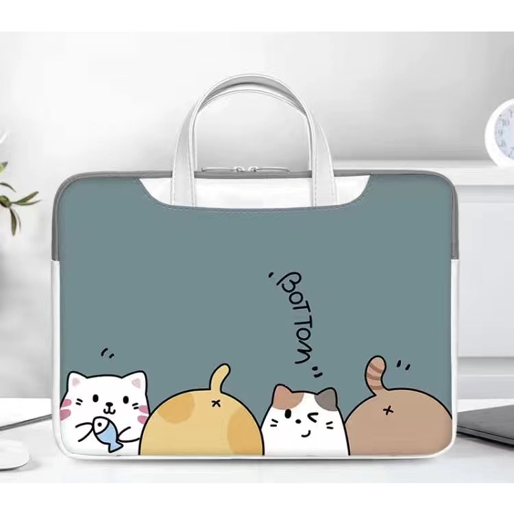 Túi đựng máy tính xách tay 13.3/14.1/15.6/16.1/17.3  inch in họa tiết hoạt hình dễ thương