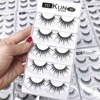 Lông mi giả Kun 5D cao cấp các mã