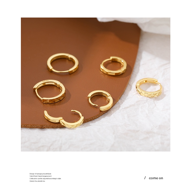 Khuyên Tai Tròn Bộ 14 Đôi Bông Tai Hình Tia Chớp Cá Tính Cho Nữ