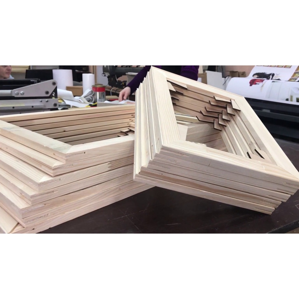 Khung gỗ 40x50cm  bền chắc đẹp loại xịn dày căng tranh canvas , tranh sơn dầu , tranh số hóa , tranh 3D acrylic ,