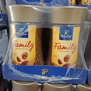 Cà phê hòa tan 3 trong 1 tchibo family - lọ 200g