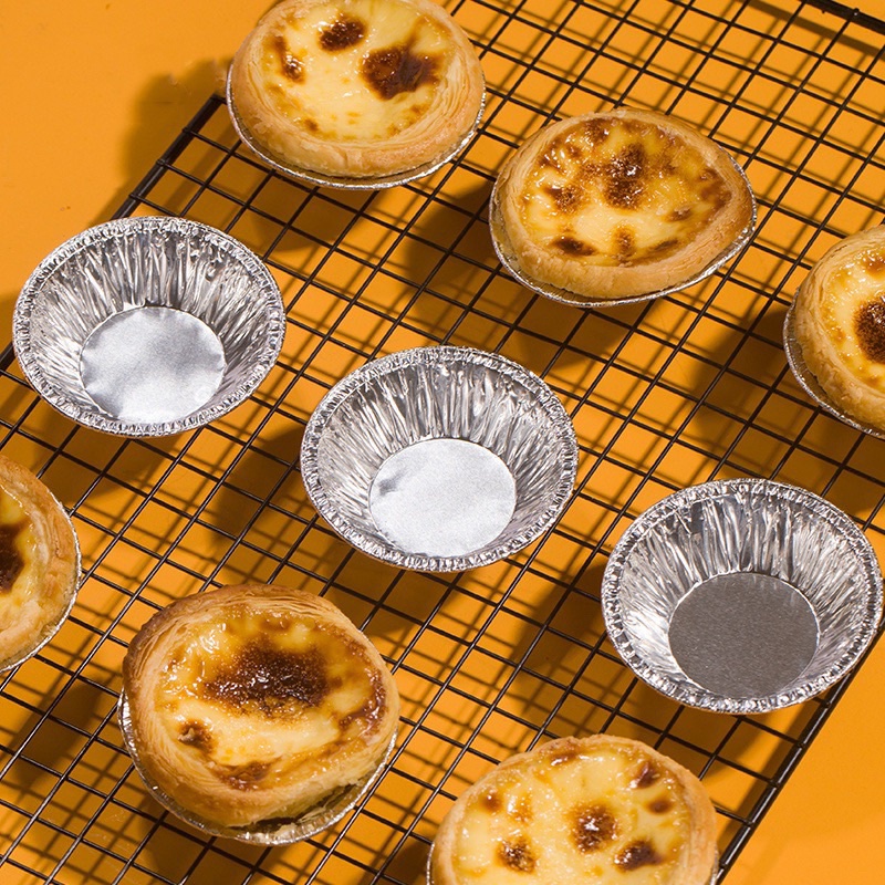 Sét 10 đế tart bạc làm bánh tart trứng