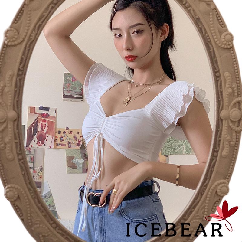 Áo Crop Nữ Cổ Chữ V Thời Trang Quyến Rũ