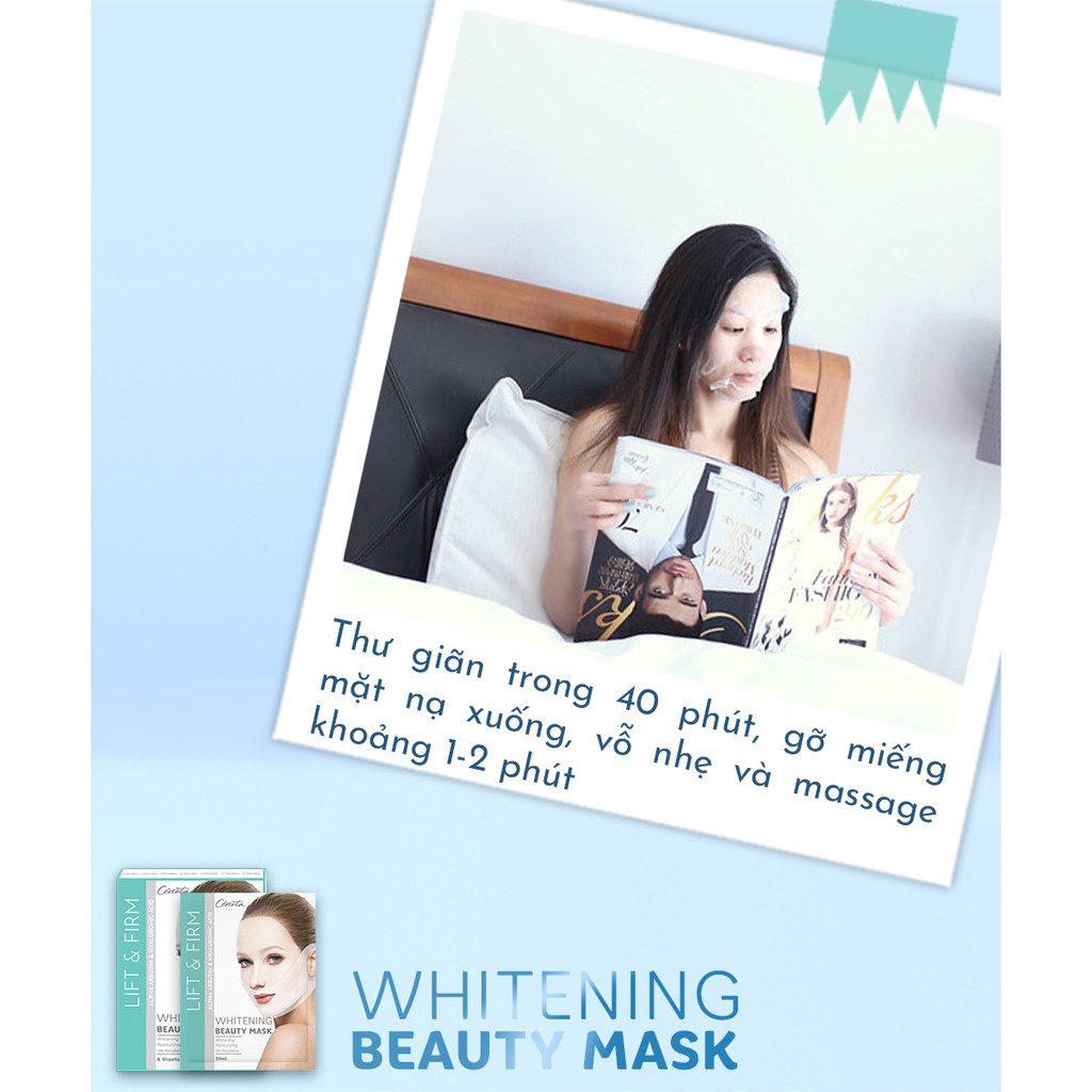 Miếng mặt nạ nâng cơ dưỡng trắng, mặt nạ nâng cơ Cénota chống lão hóa cung cấp độ ẩm cho da mềm mịn | BigBuy360 - bigbuy360.vn