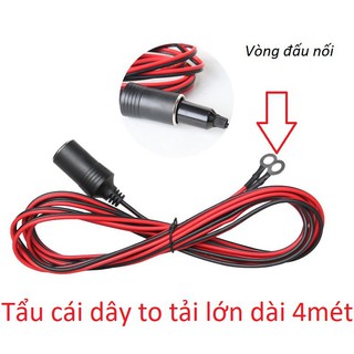 Tẩu âm dài 4 MÉT 12V 24V tẩu cái dây to tải lớn chuyên dùng đấu nối nội thất ô tô