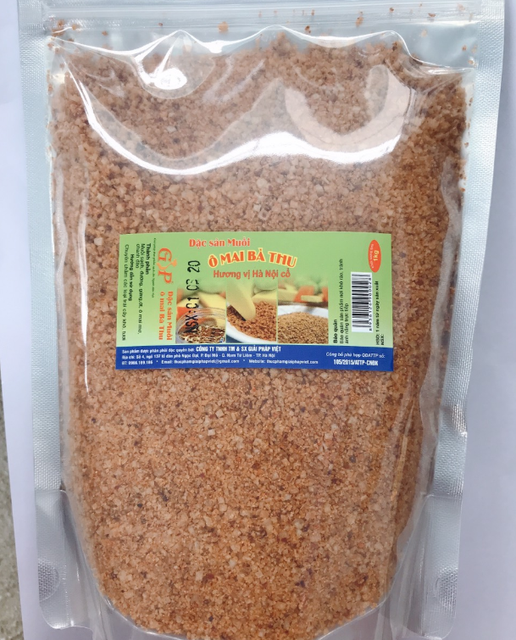 Muối ô mai Bà Thu (xí muội) 1kg (túi zip)