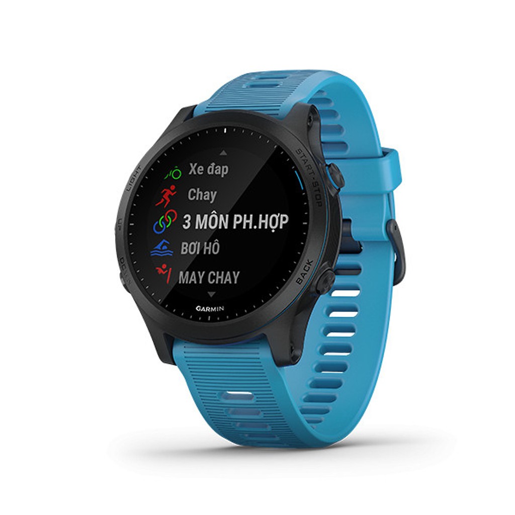 Vòng đeo tay theo dõi sức khỏe Garmin Forerunner 945, GPS, SEA, Blue_010-02063-71 - Hàng Chính Hãng