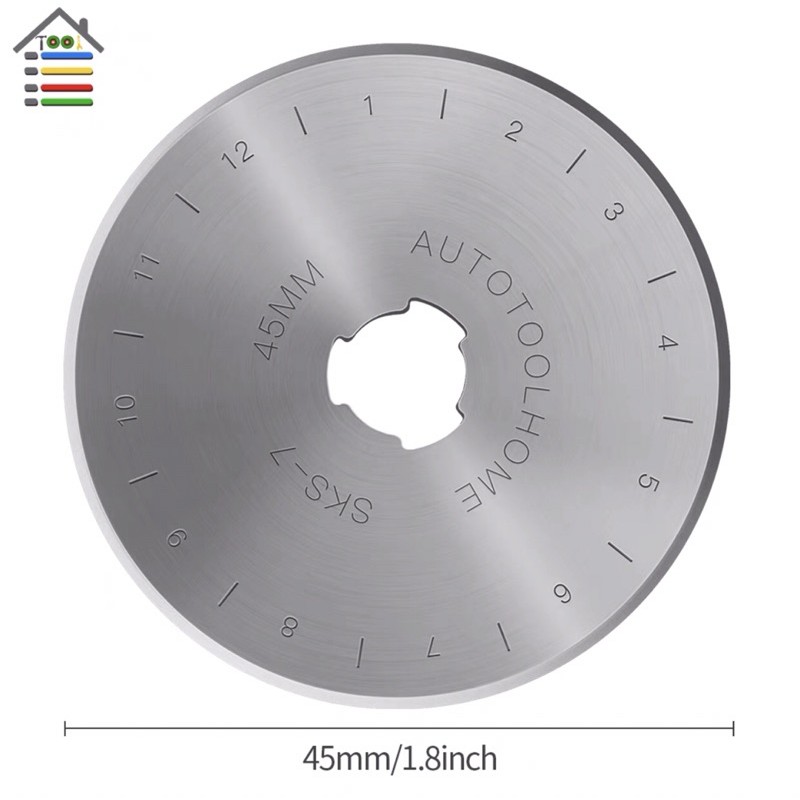 [Giá Rẻ] Lưỡi Dao Tròn 45mm ( Cắt Thun Ná Cao Su , Vải , Giấy ) Rotary Cutter