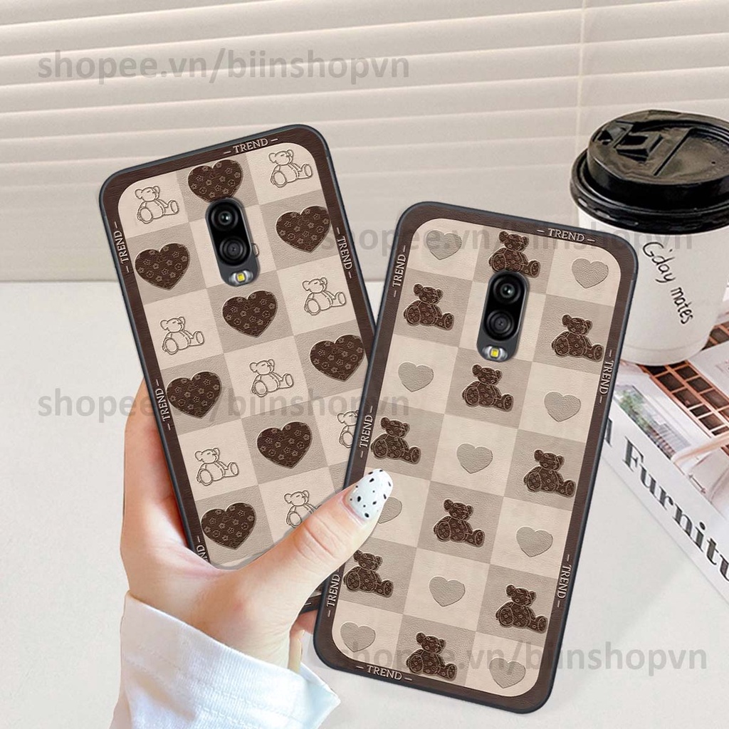 Ốp Samsung J7 Plus / J7+ caro trái tim nhiều màu sắc, đầy cá tính, khẳng định phong cách