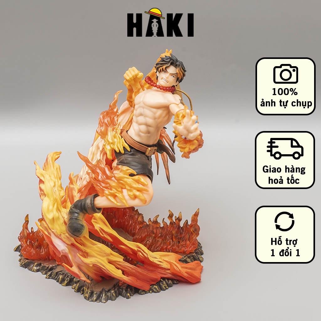 Mô hình One Piece Ace Hỏa Quyền, mô hình nhân vật Portgas D.Ace tung nắm đấm lửa Haki Shop