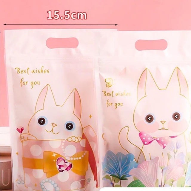 50 túi zip đựng bánh kẹo 15,5x23cm