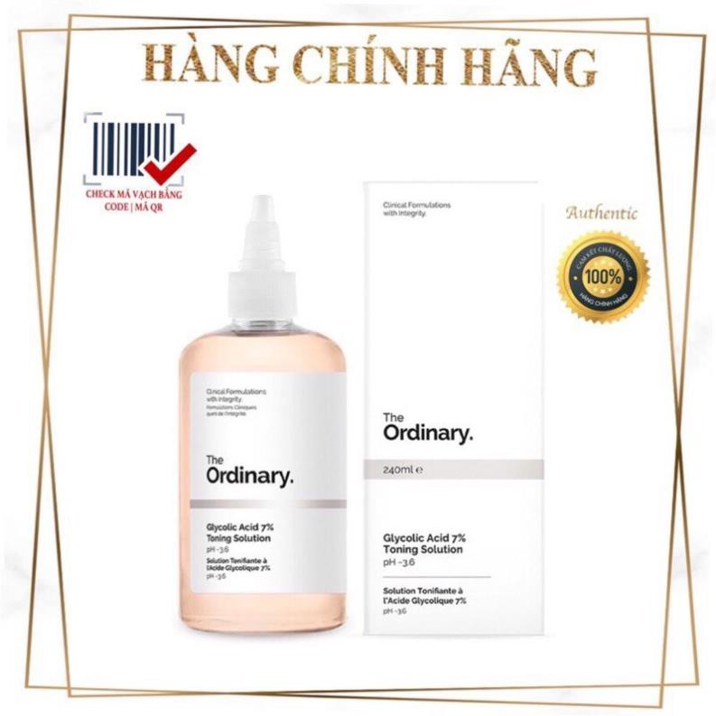 Toner The Ordinary Glycolic Acid 7% 240ml Toning Solution Tẩy Da Chết