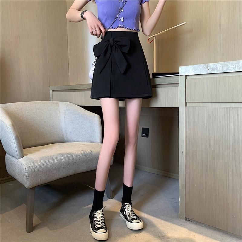 Chân Váy Chữ A Lưng Cao Phối Nơ váy nữ váy ngắn WT-DQ-06